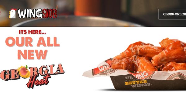 A image showing the logo and a small basket of chicken wings