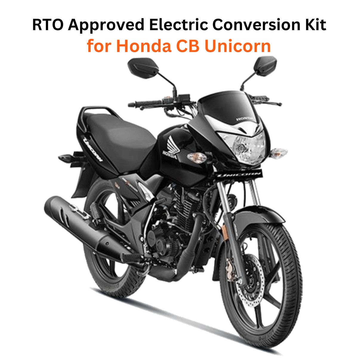 GoGoA1 RTO approved Motorcycle Electric Conversion kit for CB UNICORN 160