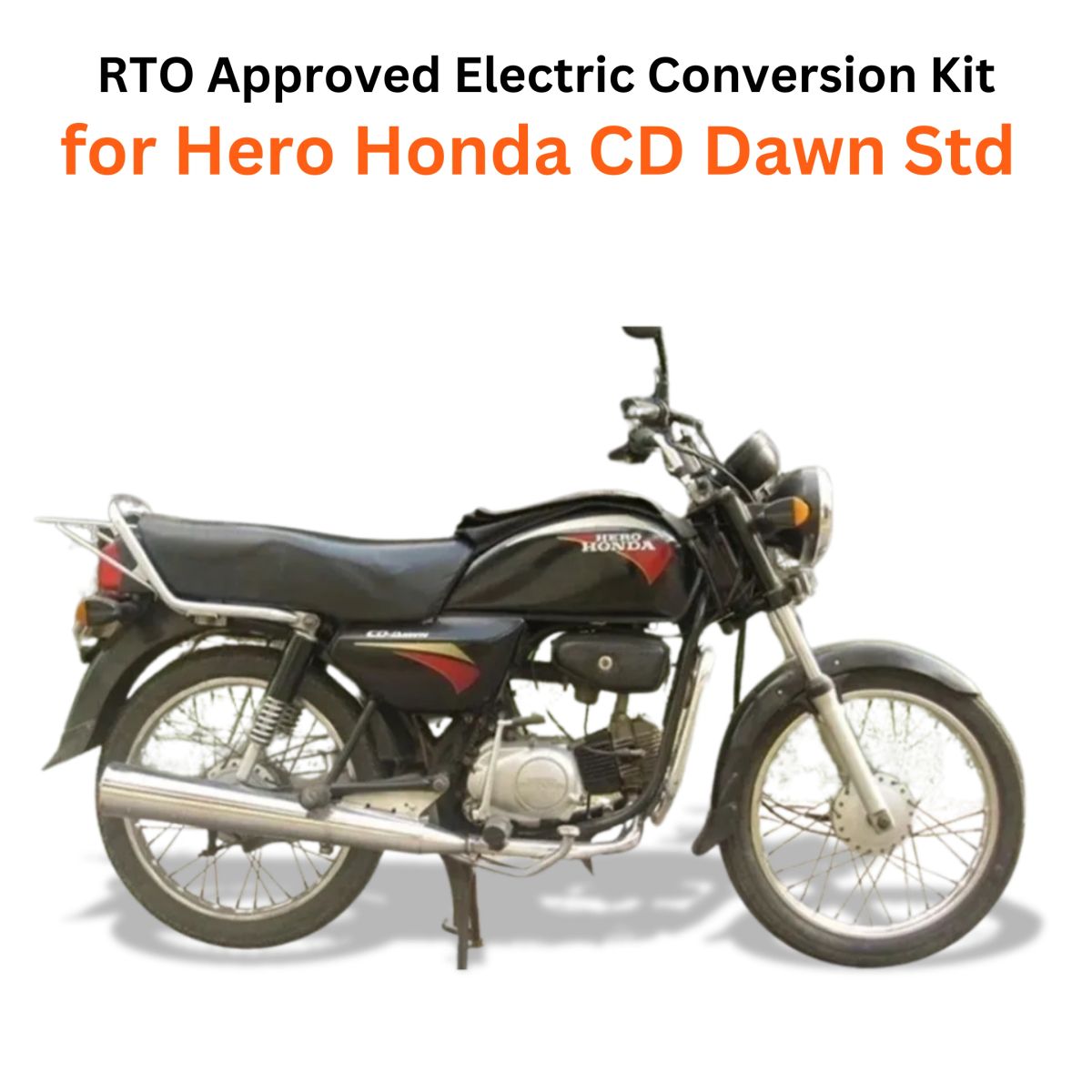 GoGoA1 RTO Approved Motorcycle Electric Conversion kit for Hero Honda ...