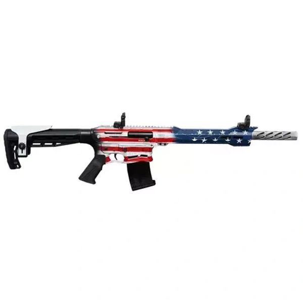 Rifle with American flag design