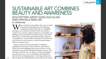 Green Living Magazine: Sustainable Art Combines Beauty and Awareness with Jill Roig 
