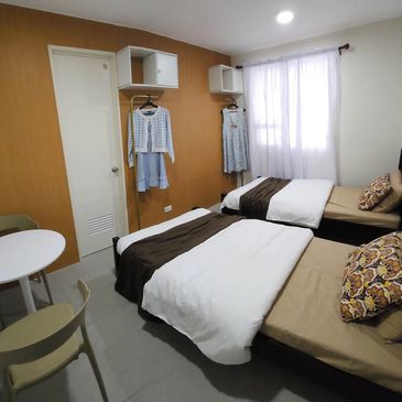 Private double room for rent near Araneta Center.