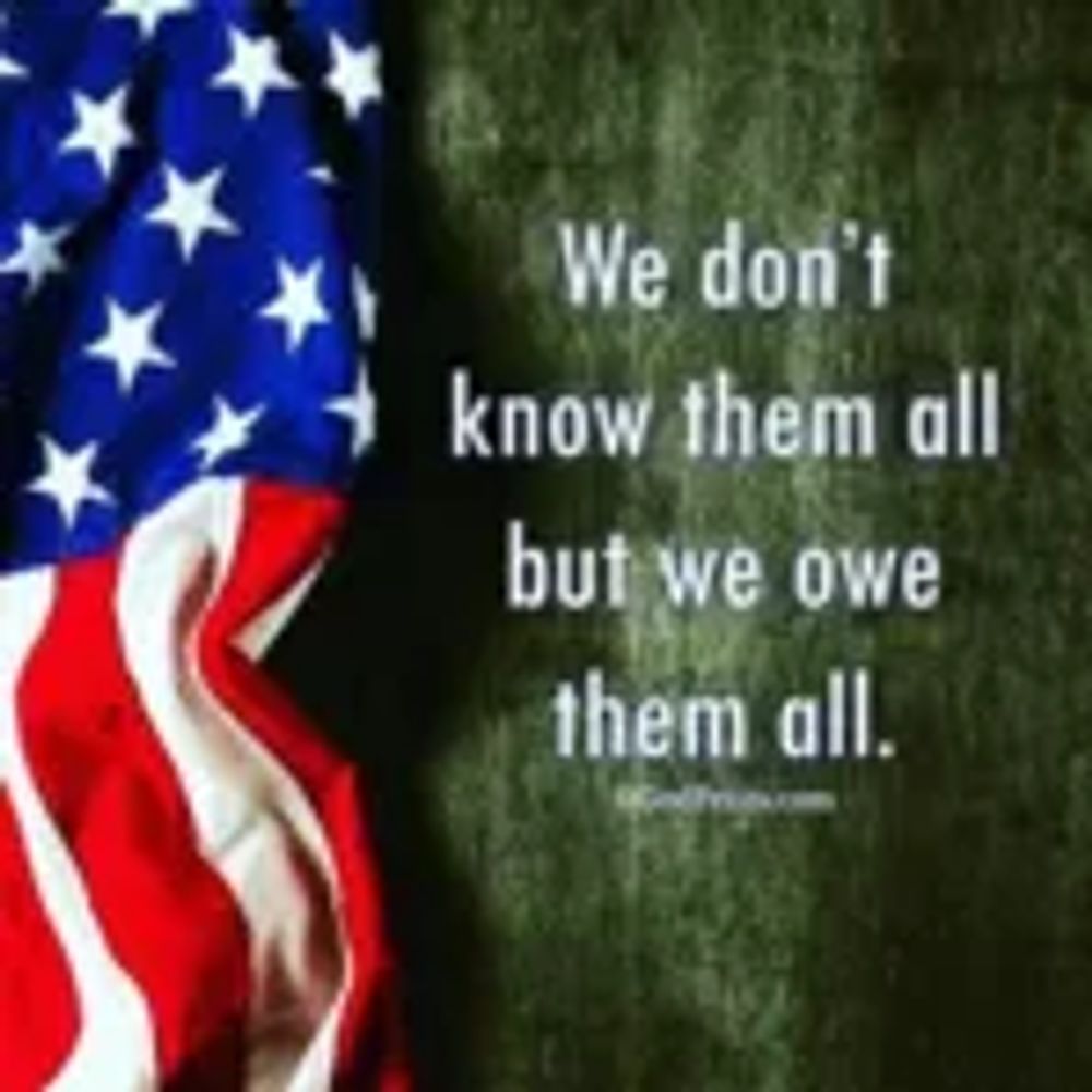 US flag with patriotic quote