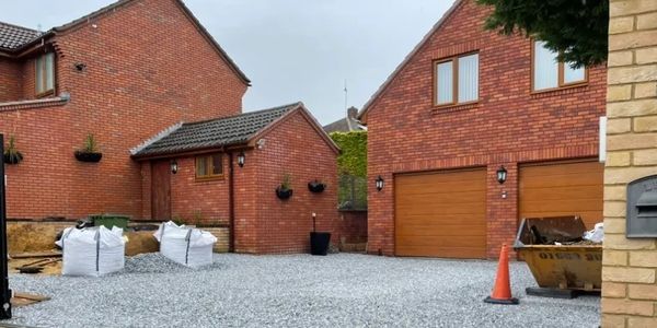Grey Gravel Driveway