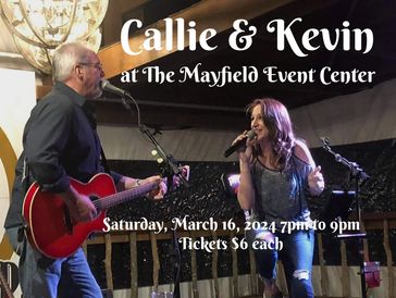 Callie & Kevin will be taking the stage to deliver an unforgettable performance that will have you s