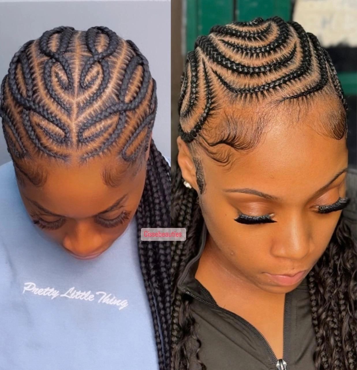 15 to 16 Cornrows Braided Back