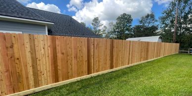 Wood fence installation Cedar Privacy Fence near League City, TX