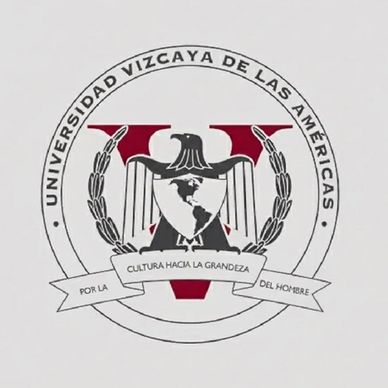 Logo of Universidad Vizcaya de las Américas with eagle and globe.