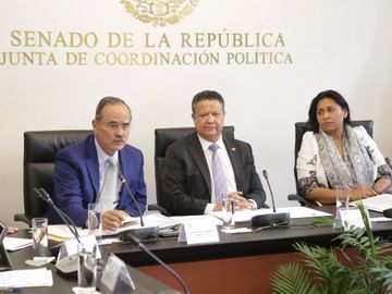 Senador Gustavo Madero en votación de la Ley de Fomento a la Confianza Ciudadana