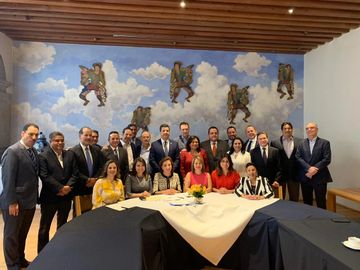 Senador Gustavo Madero con Senadores y Gobernadores del PAN