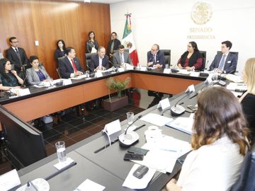 Senador Gustavo Madero reunión con Parlamento de la Unión Europea