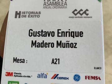 Senador Gustavo Madero en la XXXVI Asamblea del Consejo Coordinador Empresarial.