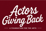Logo of Actors Giving Back, a foundation supporting the arts.