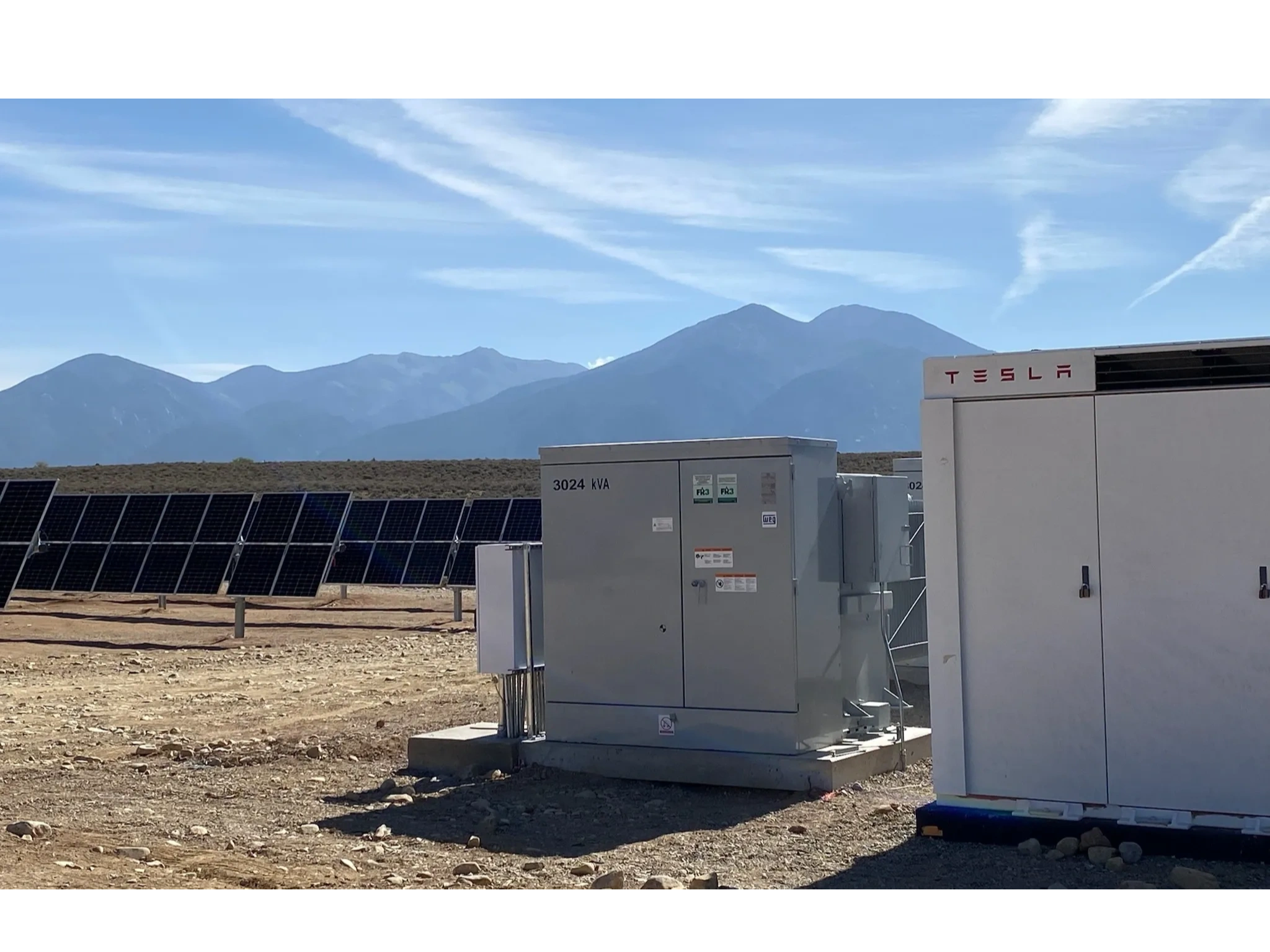 Taos New Mexico solar Tesla solar battery Kit Carson Electric Cooperative