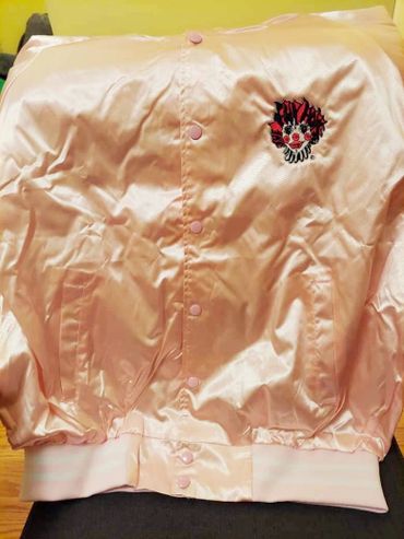 Champagne Pink Fun House Satin Jacket