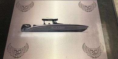 Custom yacht rugs and mats.