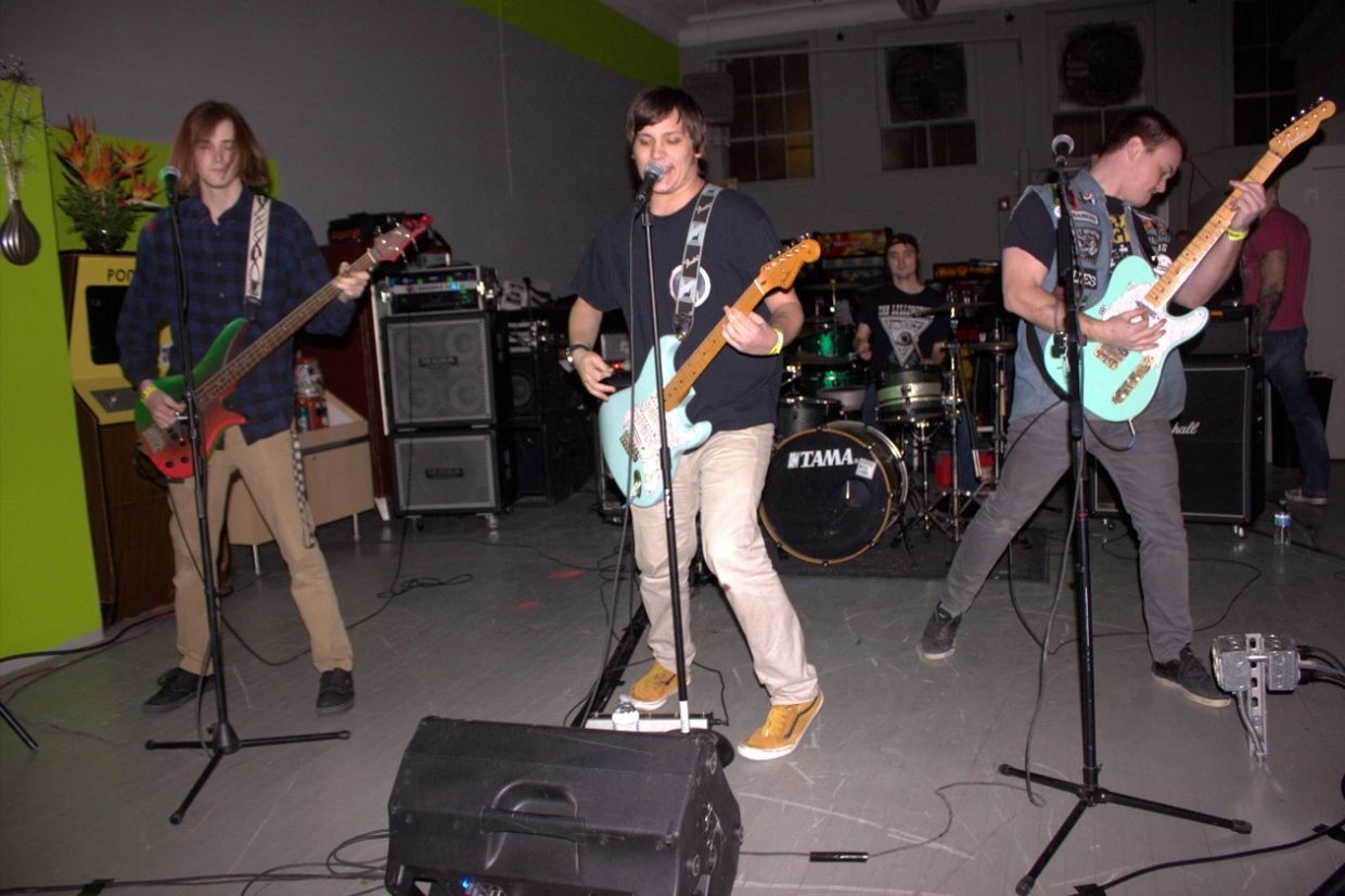 Chumps Performing on Stage