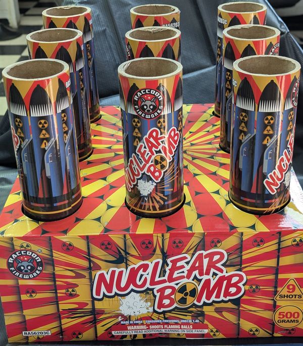 Compact Size
Nuclear bomb causing mass catastrophe to the night sky with Sea blue to red to brocade 