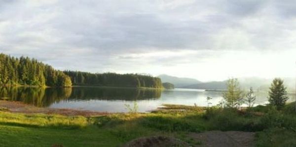 Panoramic shot from the back deck leading off our Restaurant / Bar.