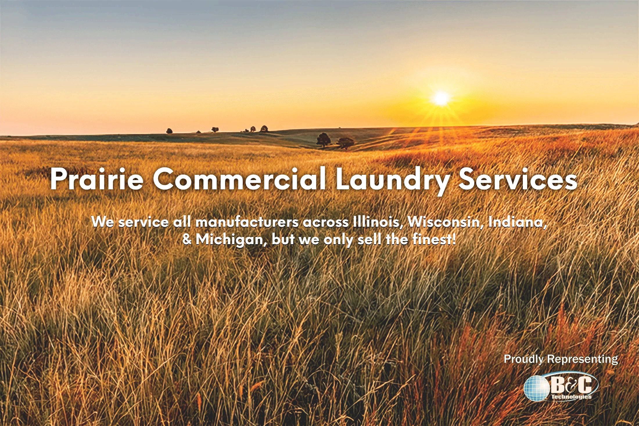 Prairie Commercial Laundry:  We service all machines across Illinois, Wisconsin, Indiana, & Michigan