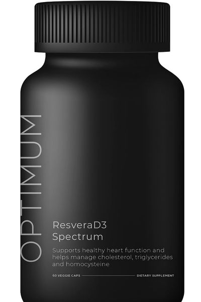 Resvera D3 Spectrum supplement bottle for full spectrum Vitamin D3 VDR receptor activitation