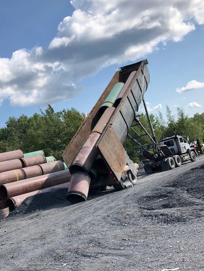 Dump trailer services.