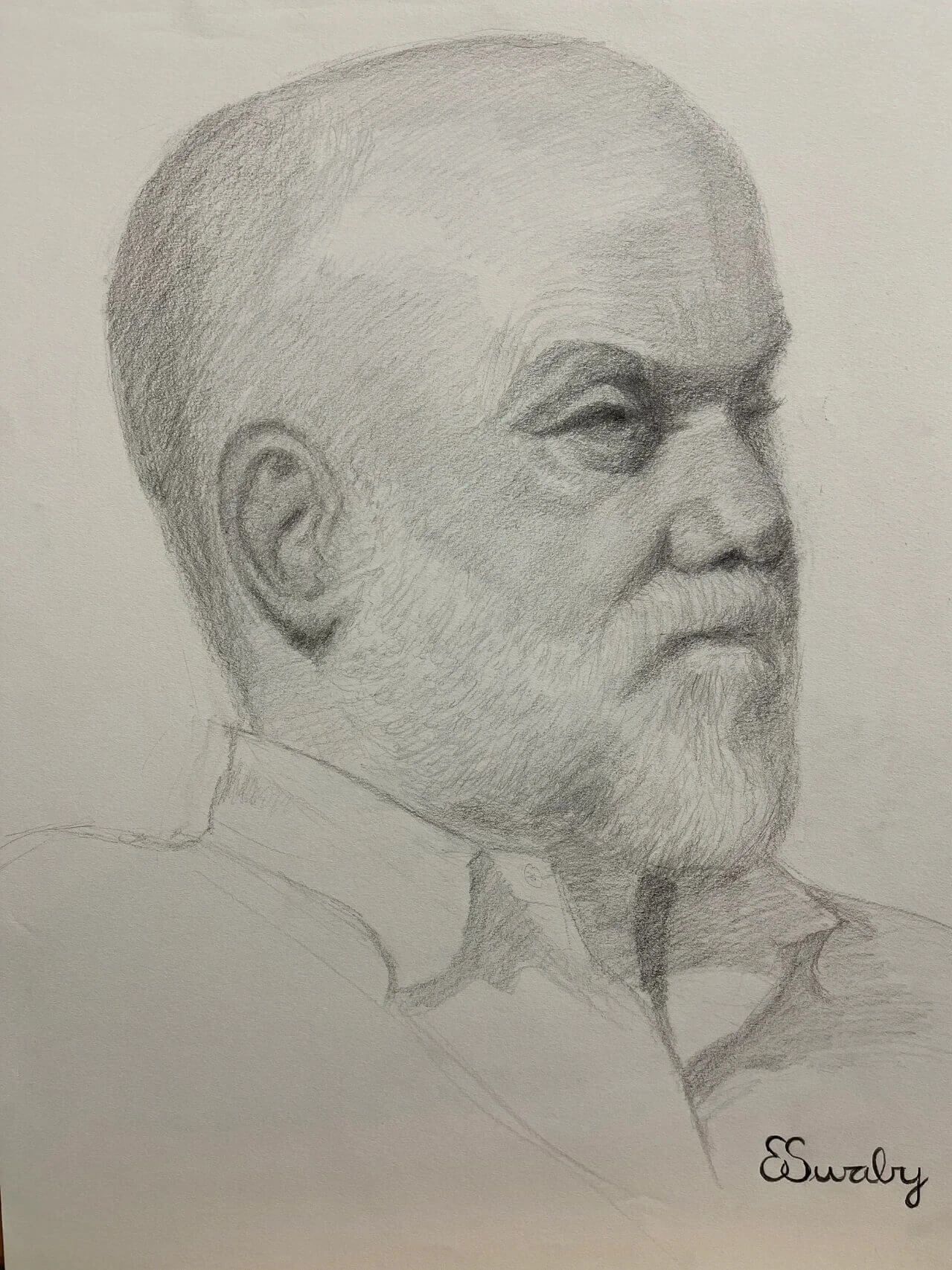 Portrait of Andrew Lattimore Pencil on Paper