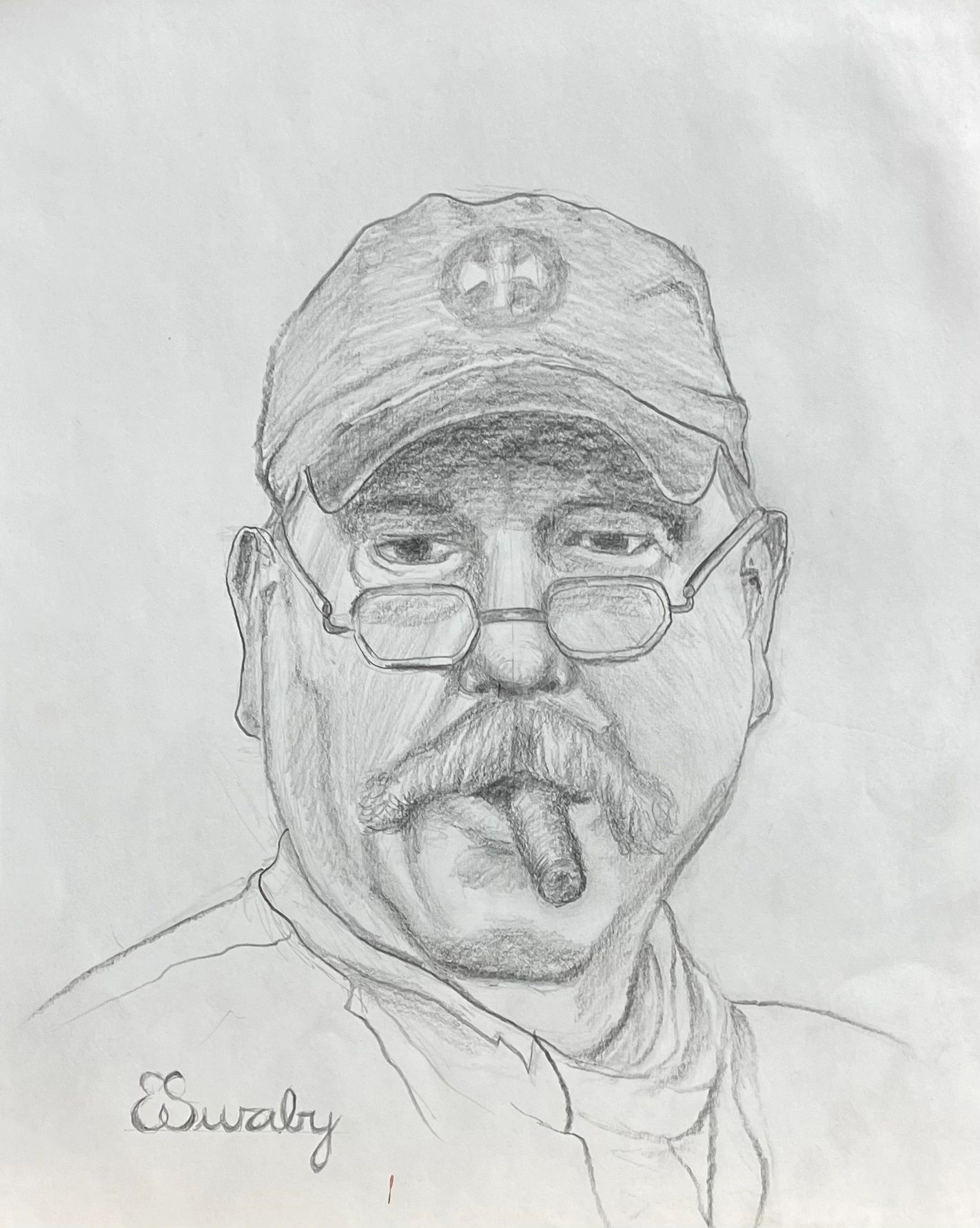 Portrait of Robert Pencil on Paper