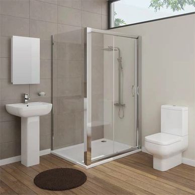 Pro En Suite Bathroom Package with 1200mm Sliding Enclosure