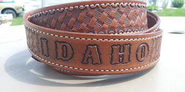 Custom leather belts