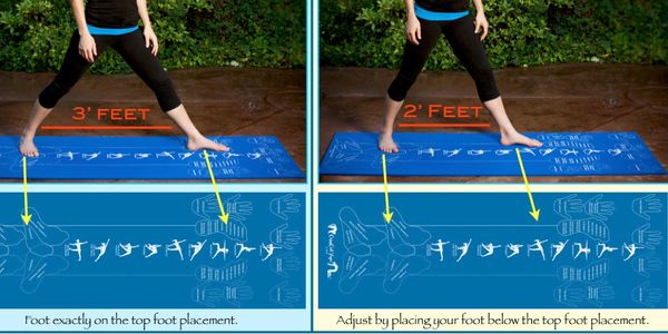 CopyCat Yoga - Instructional Yoga Mat, Alignment Yoga Mat, Yoga Mat