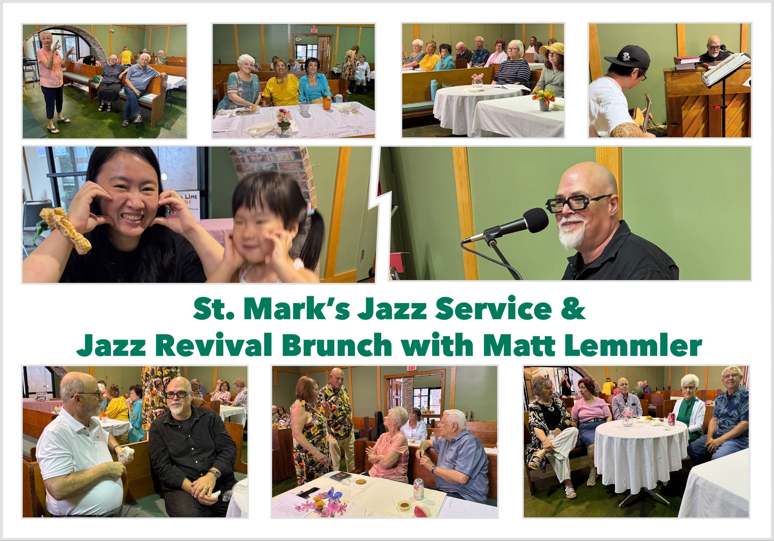 Next Jazz Service & Brunch, August 3, 10 am service followed by Brunch 11 am to  1 pm.