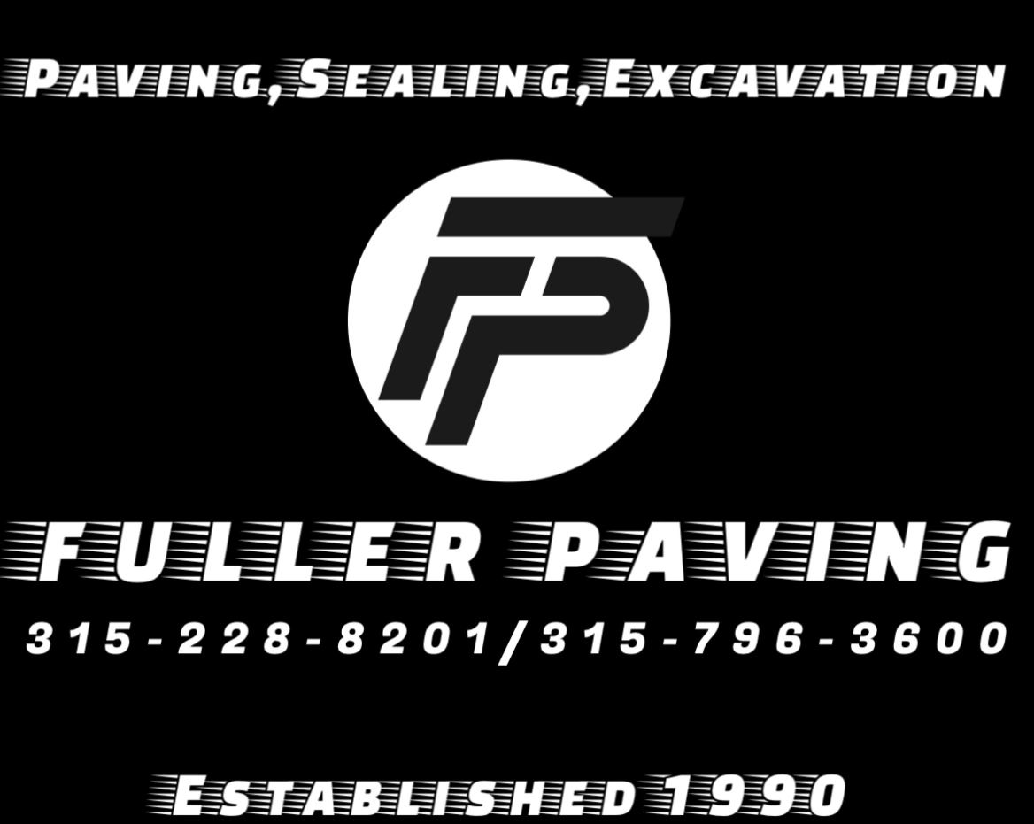 Fuller Paving advertisement with contact info and services.