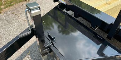 ElkRiver Trailers- 14k Equipment Trailer. Front Strap Storage