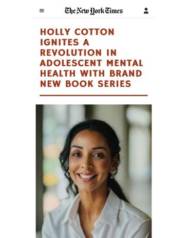 Holly Cotton launches new adolescent mental health book series.