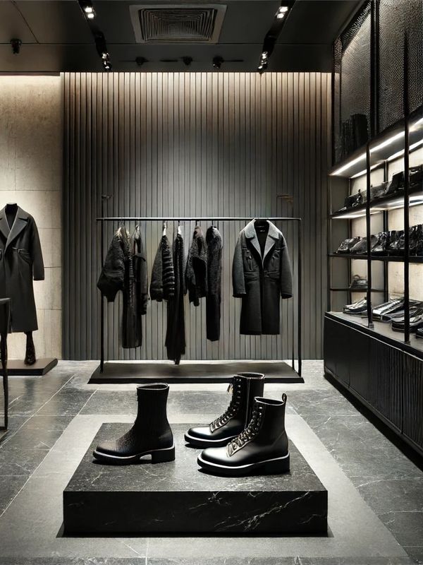 An AI generated picture of a retail store. With conversational AI, retail stores are exceling.