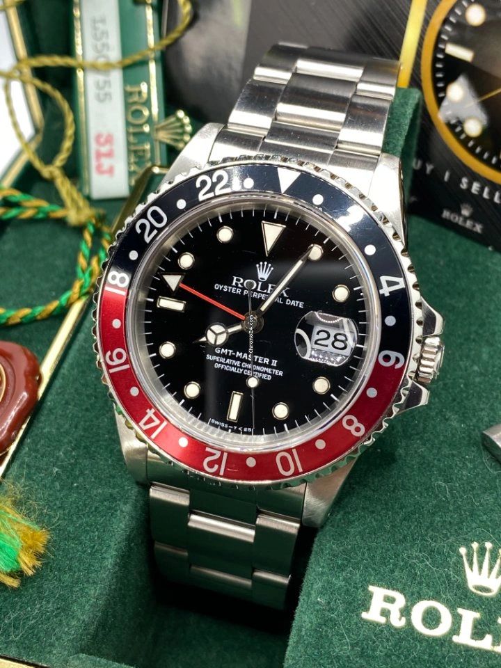 Rolex GMT-Master II “COKE” with BOX/PAPERS Year:1989