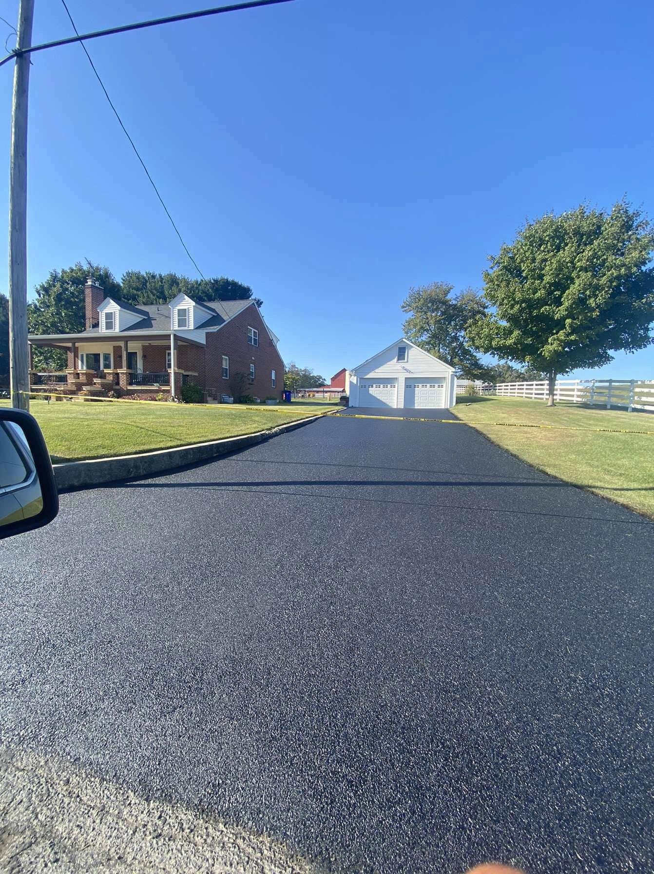 Asphalt driveway in Frederick county