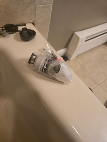 Changing shower cartridgenew cartridge