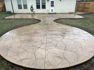 Flagstone Stamped Pattern
