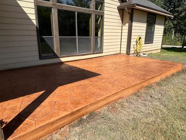 Stamped Concrete with Flagstone Pattern