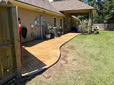 Rough Stone Stamped Concrete