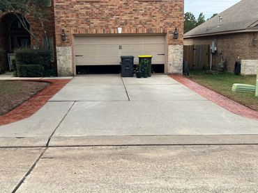 Stamped Brick Border