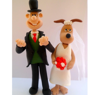 A unique wedding cake topper based on Wallace and Gromit
A personalized keepsake