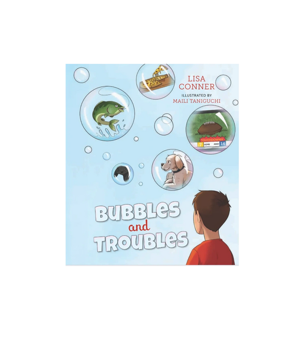 Bubbles and troubles poster with so many images