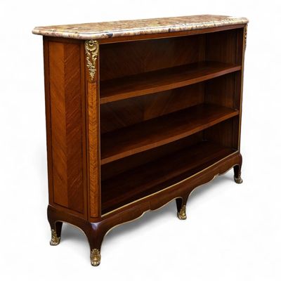 durand marble top bookcase