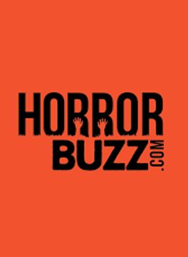 Logo of HorrorBuzz.com with a red background and black text.