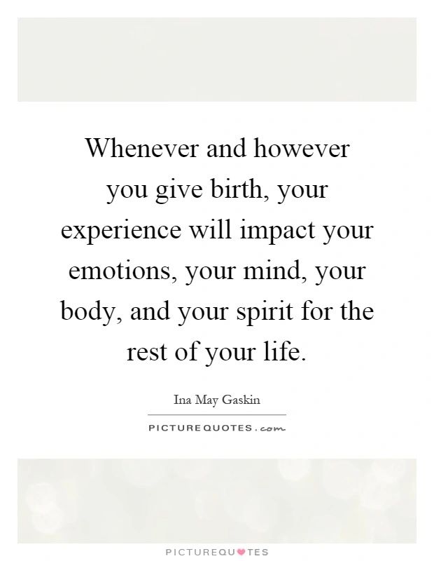 Quote from Ina May Gaskin
