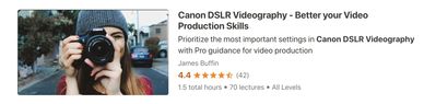 Online DSLR video course