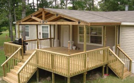 Gable covered porch